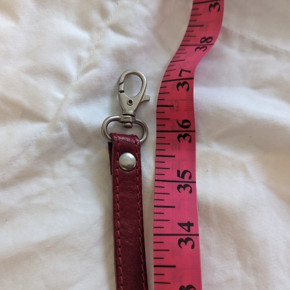 Italian Leather Clutch with Strap - Picture 6 of 7